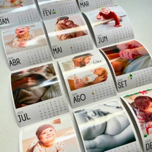 Calendário Temático Personalizado - POLAROID 7,5x10cm